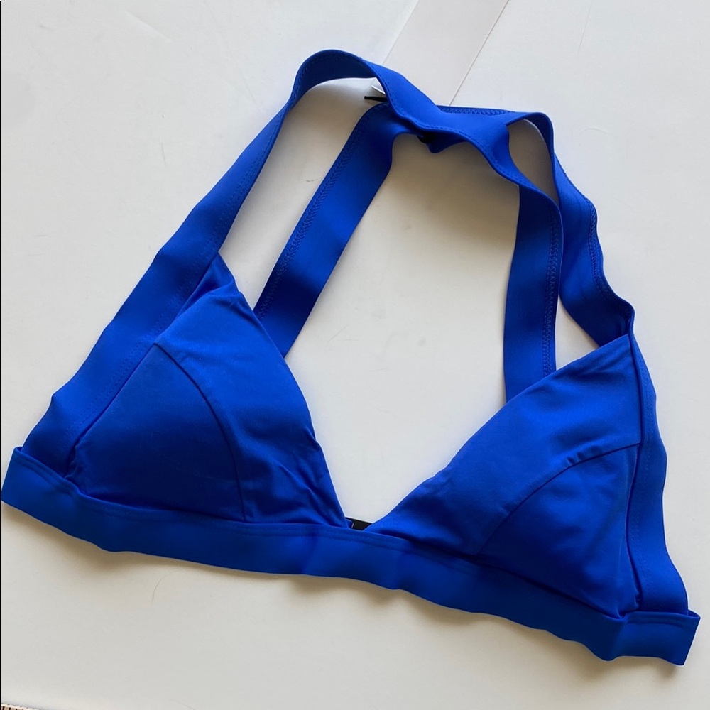 Onia Cobalt Blue Triangle Bikini Top